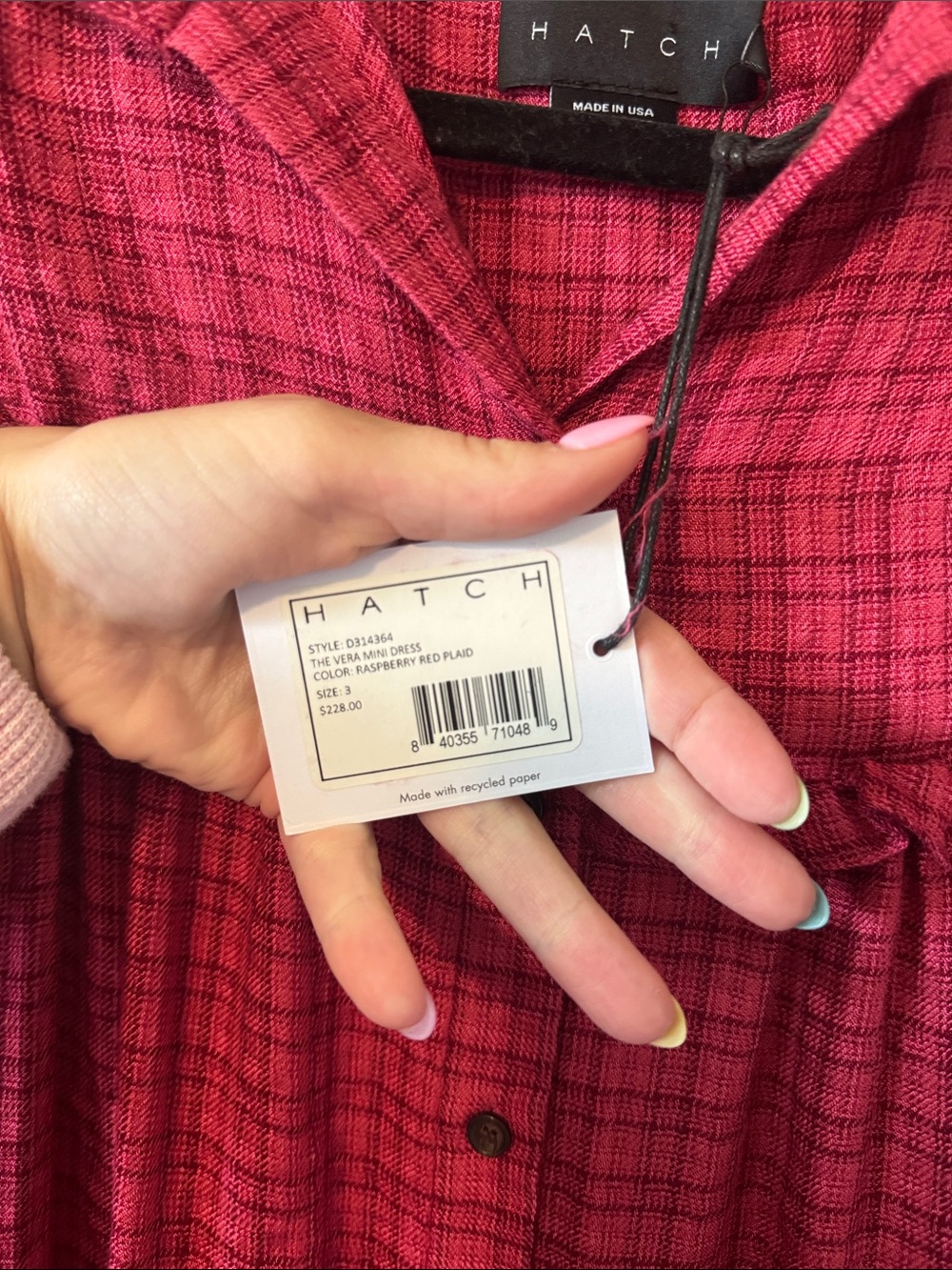Hatch The Vera Mini Button Front Dress - Picture 4 of 7